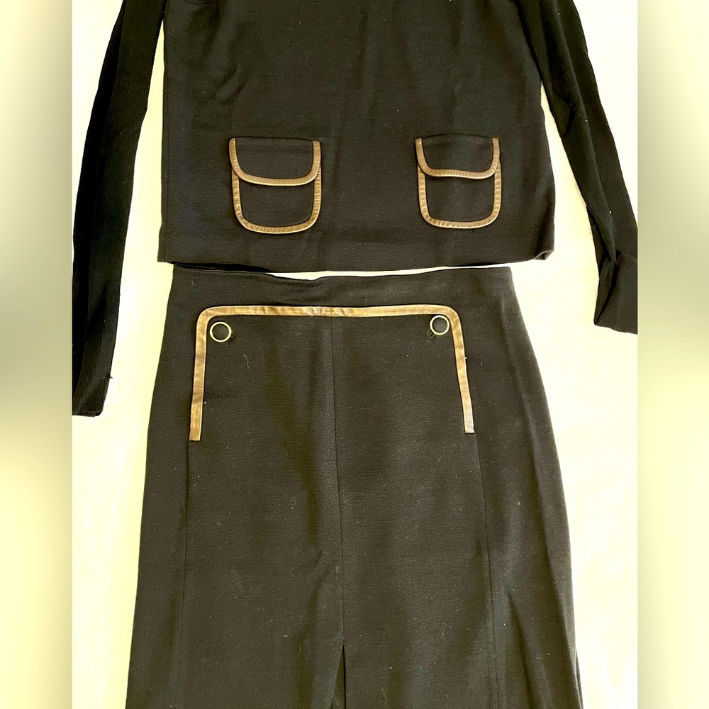 Tory Burch wool sweater/skirt set circa 2012.